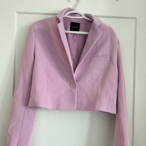Oversized Pink Cropped Blazer Size L